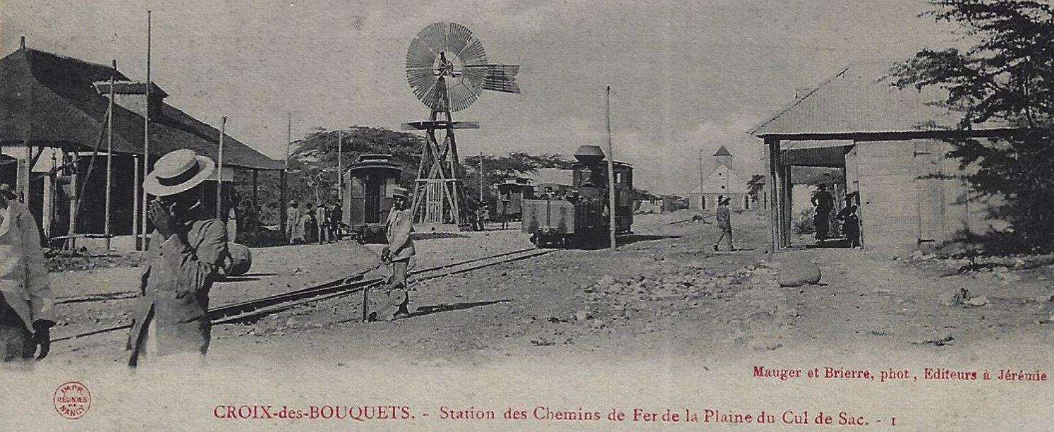 Haiti Postcard View Railway : Railway Station Gare Croix-des-Bouquets